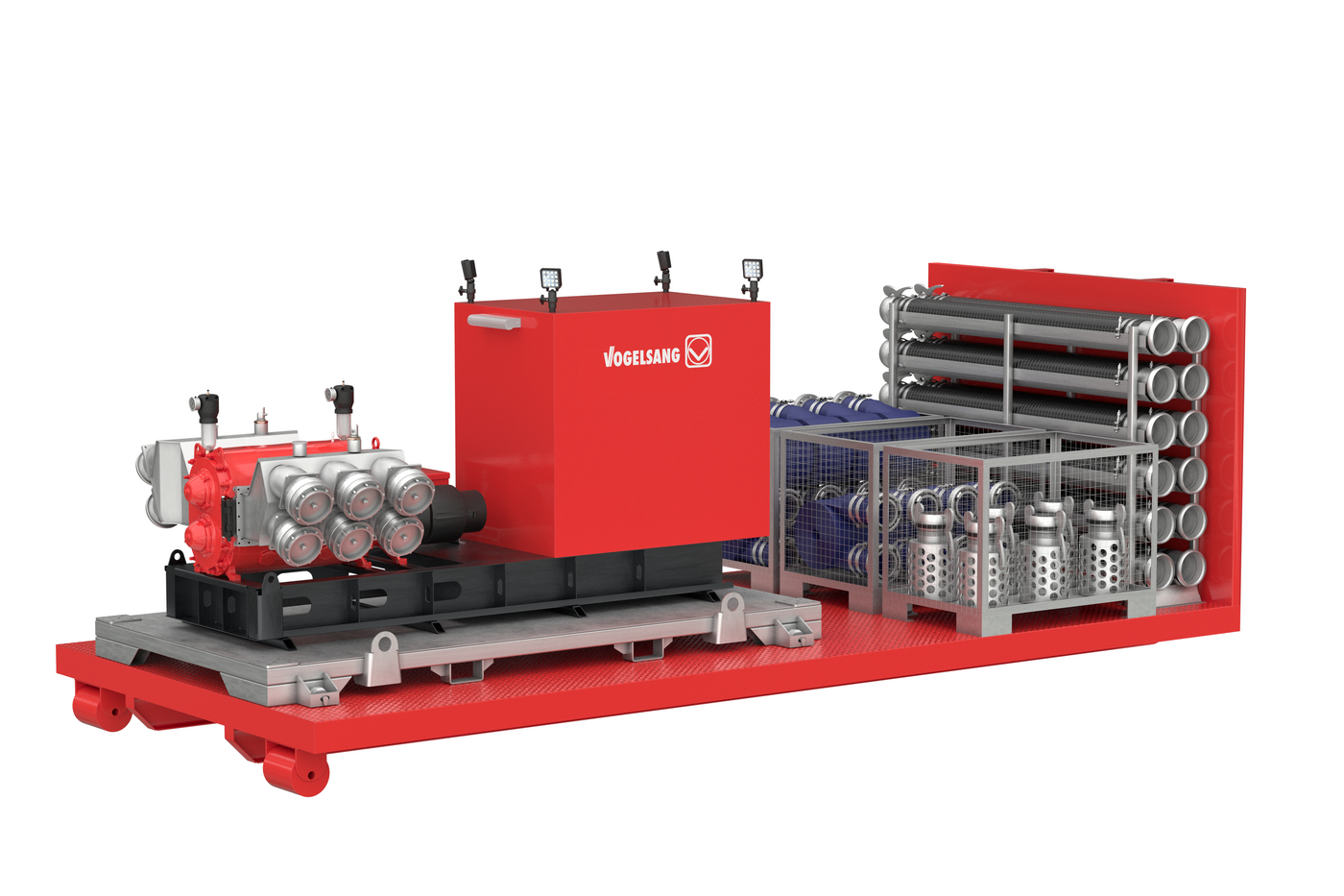 Roll-off container with the VX-series high-performance pump Roll-off container with the VX-series high-performance pump