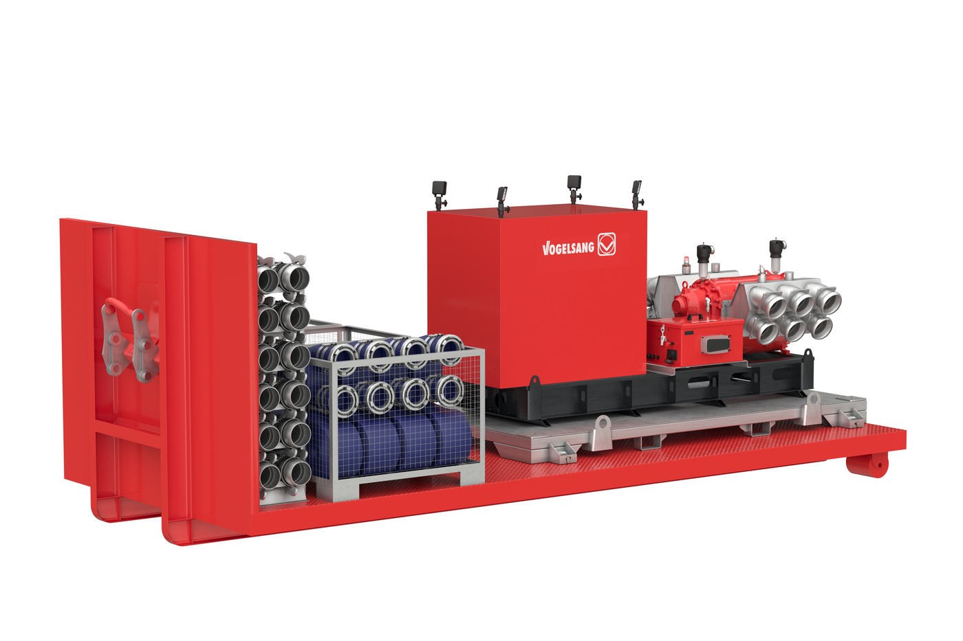 Roll-off container with the VX-series high-performance pump Roll-off container with the VX-series high-performance pump