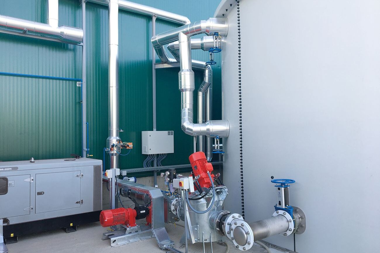 Le dilacérateur Vogelsang RotaCut dans une applications de biogaz