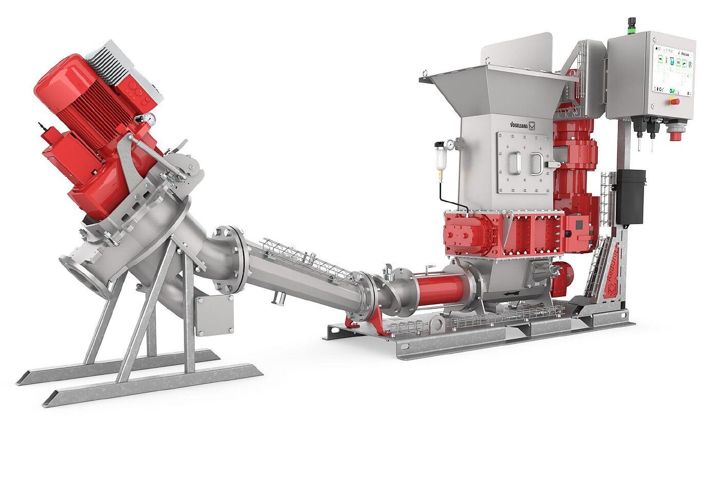 The solid matter grinder RedUnit combines grinding and pumping technology