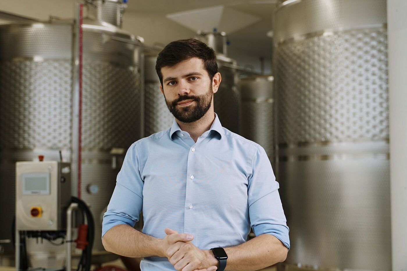 Marco Cescon, Eigentümer und Weinhersteller, Mani Sagge, San Pietro di Feletto, Treviso, Italien