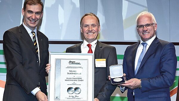 The progressive cavity pump by Vogelsang (CC series) won silver the silver medal of Innovation Award 2014
