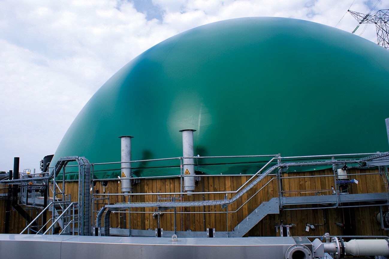 The BiogasTec biogas plant in Albertstroom, Belgium