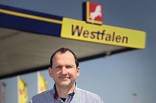 Frank Wadlinger, stacja benzynowa Westfalen w Münster, Niemcy