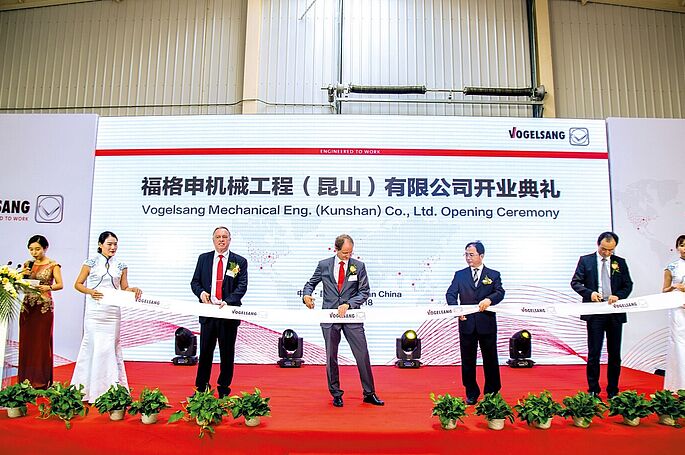 Opening Ceremony of Vogelsang Mechanical Eng. (Kunshan) Co. Ltd. in 2017