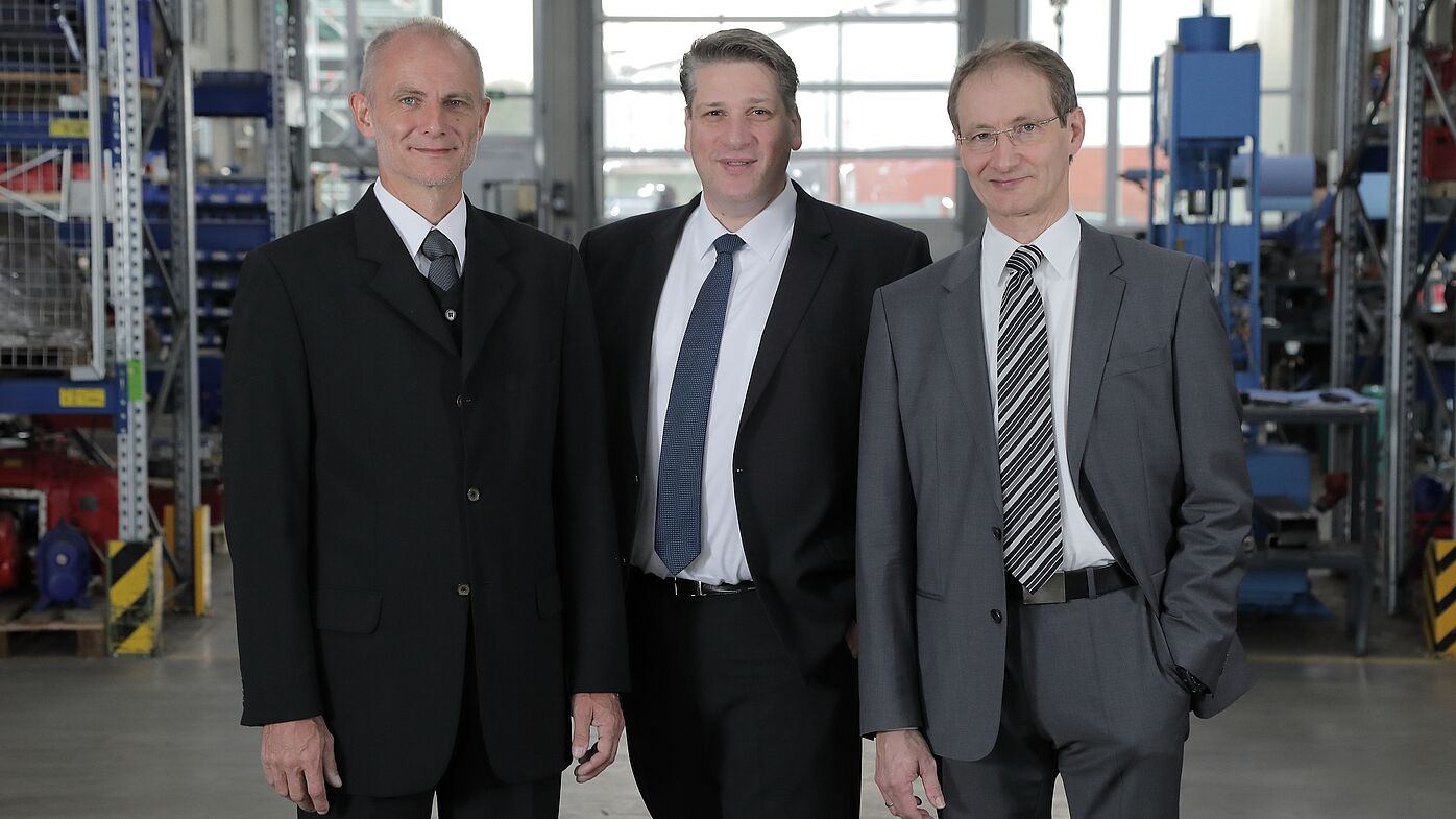 Il consiglio di amministrazione di Vogelsang: Hugo Vogelsang, David Guidez, Harald Vogelsang