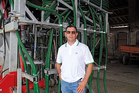 Paolo Bizzoni, Eigentümer des Landwirtschaftsbetrieb Fratelli Bizzoni, Italien