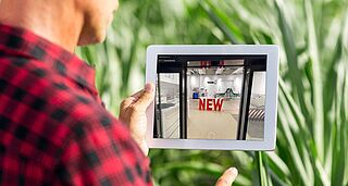 Virtual showroom for agricultural technology