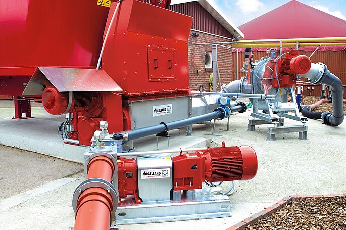 Einbringsystem EnergyJet auf einer Biogasanlage