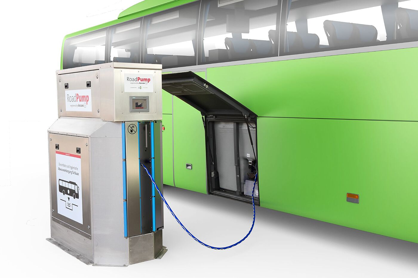 Vogelsang RoadPump: The system for fresh water supply and wastewater disposal for buses