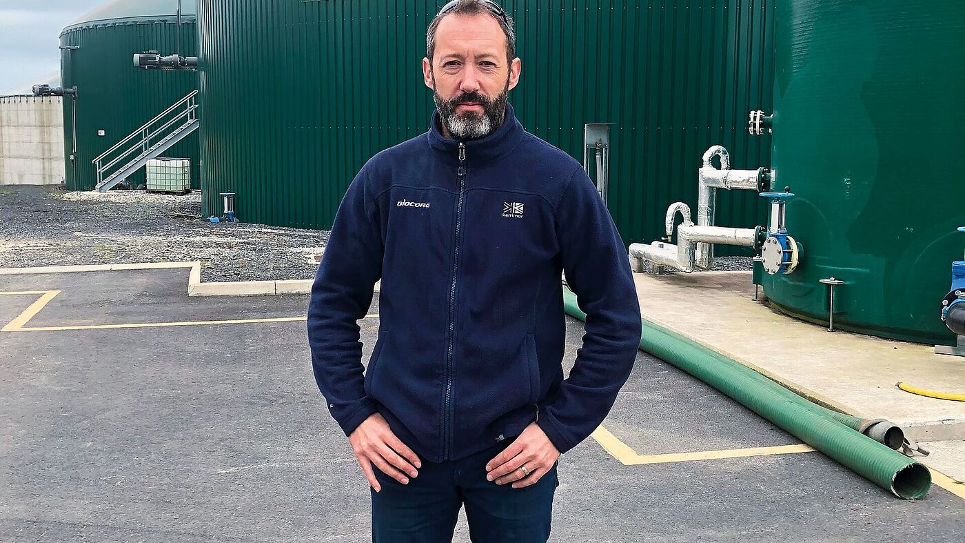 James Russell, technický ředitel bioplynové stanice BioCore v Roscommonu