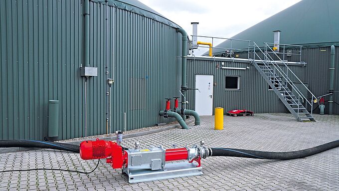 Biogas - The service star. The progressive cavity pumps of the CC series from Vogelsang. Easier, quicker, more efficient